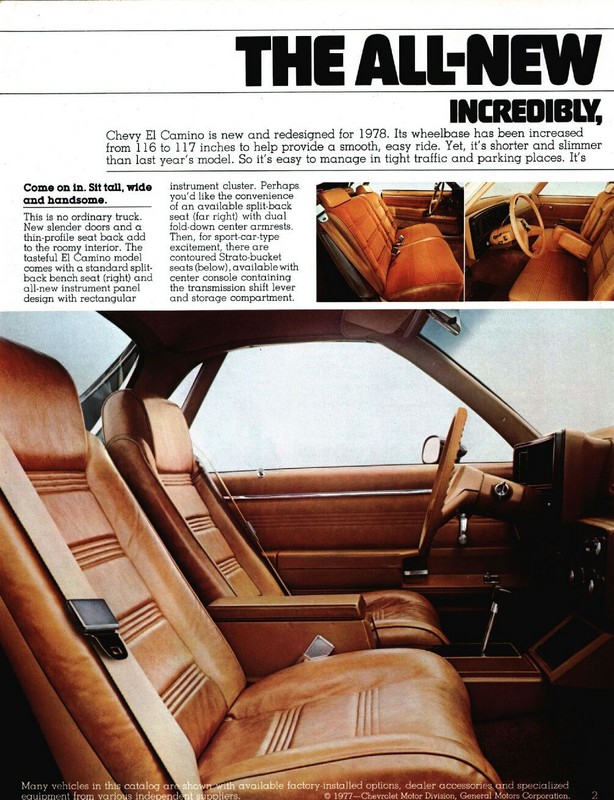 1978 Chevrolet El Camino Brochure Page 5